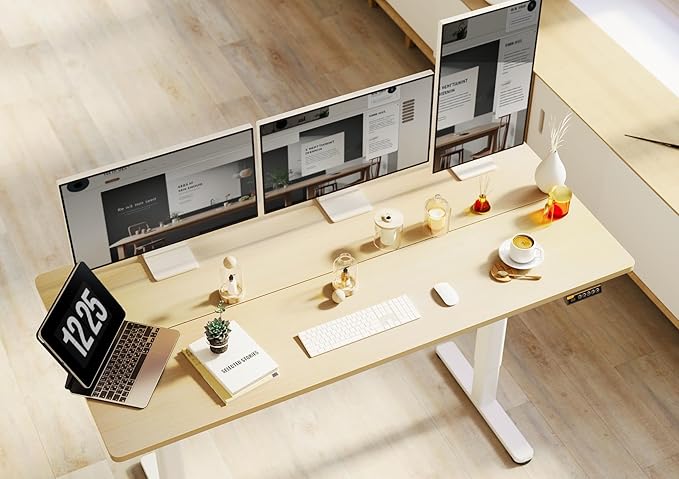 Claiks Electric Standing Desk, Adjustable Height Stand up Desk, 55x24 Inches - Image 6