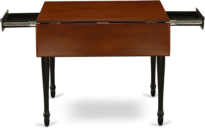 East West Furniture MZNI3-BCH-W 3 Piece Dining Table Set - Image 10