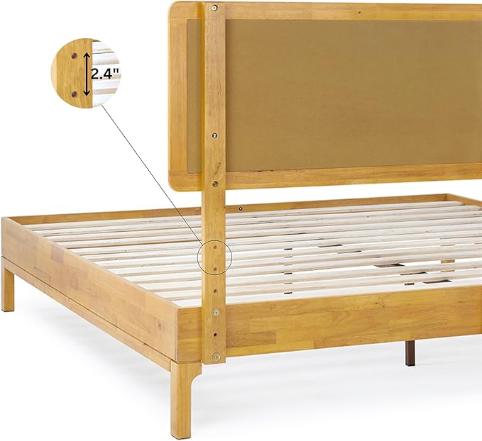 Bme Nipe Queen 14 Inch Bohemian Bed Frame - Image 4