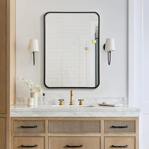 20x28 Rounded Rectangle Bathroom Mirrors by PUZONJIG