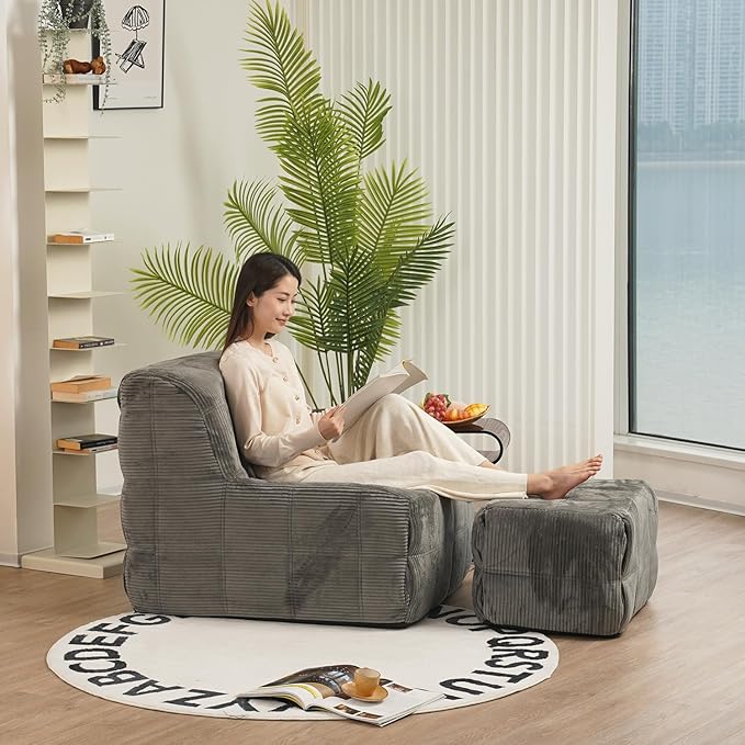 N&V CUBICUS Sofa, Single Seated Foam Sofa, Armless Floor Sofa, All New Hybrid - Image 5