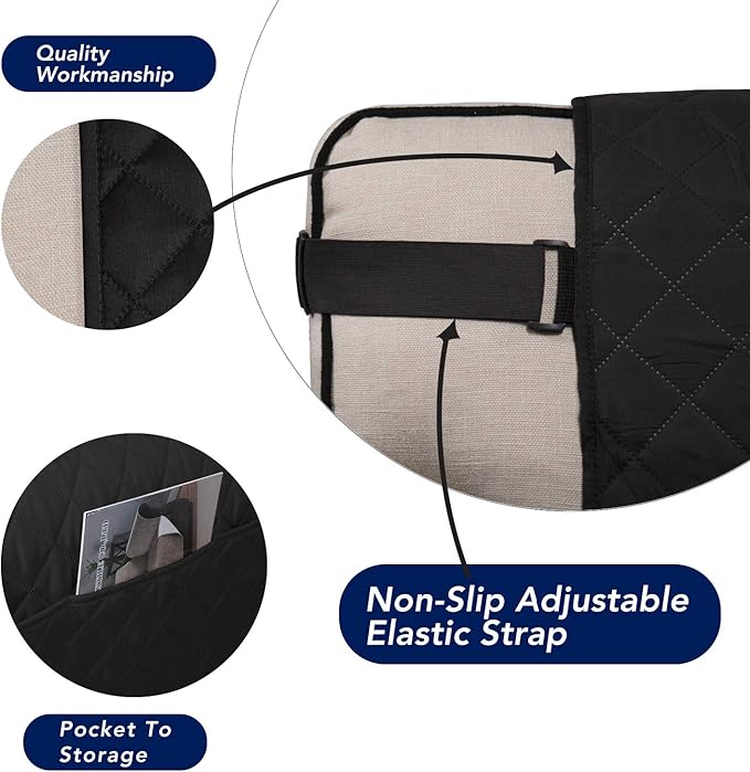 PureFit Reversible Sofa Couch Cover Water Resistant Couch Covers - Image 3
