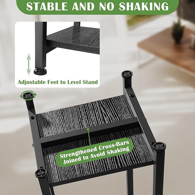Tall Plant Stand Indoor, 31 Inch Plant Stands, 2 Tier Metal Plant Stand - Image 3