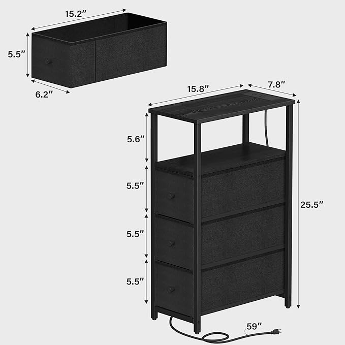 TUTOTAK Narrow Night Stand - Image 3