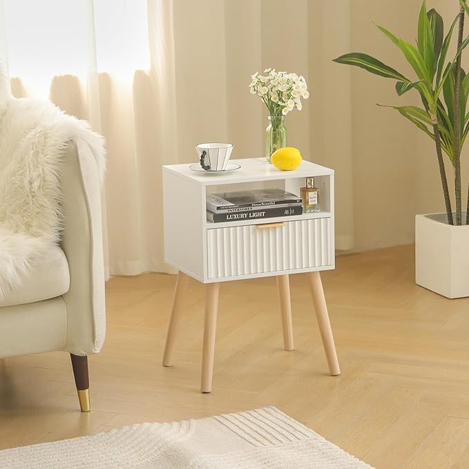 Night Stand, Fluted Nightstand - Image 2