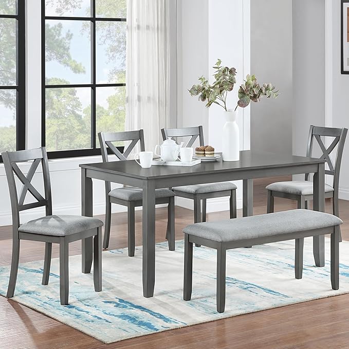 KEIKI 6-Piece Standard Height Dining Table Set by Unknown