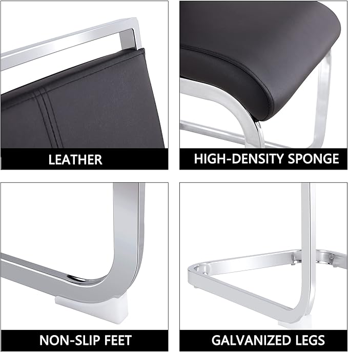 Dining Chairs Set, Kitchen Modern Metal Chairs - Image 7