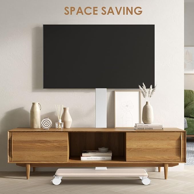 Rolling TV Stand Portrait for 65 70 75 Inch TVs, Tilt and Swivel Mobile TV Cart - Image 7
