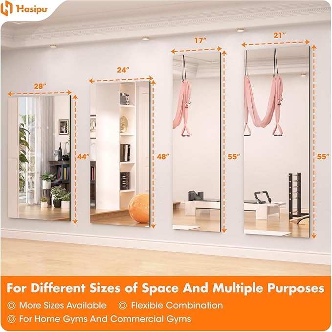 Hasipu Home Gym Mirror 48" L x 24" W - Image 9