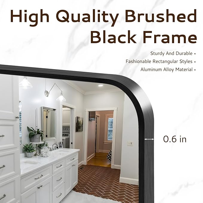 24x36 Rounded Rectangle Bathroom Mirrors - Image 3