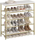 Shoe Rack Organizer 5 Tier for Closet Entryway Free Standing Metal Storage Shoe by MAKELIFESIMPLE
