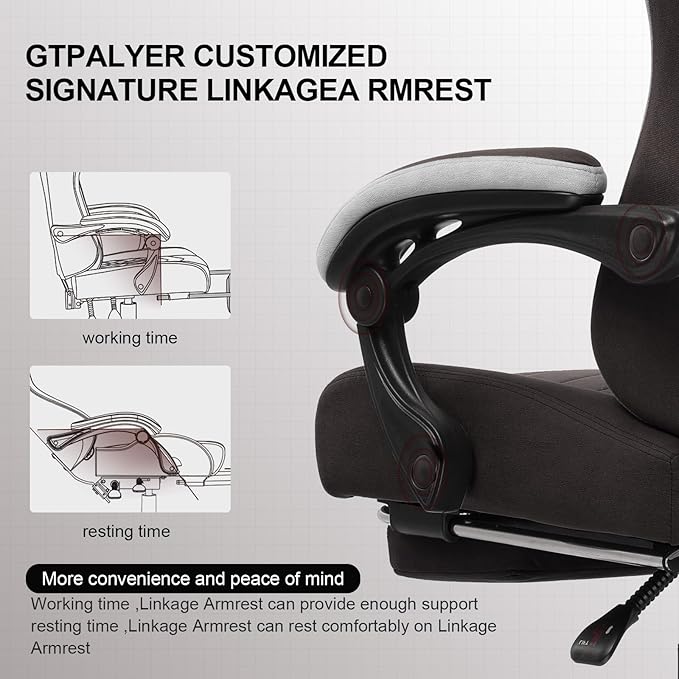 GTPLAYER Gaming Chair, Computer Office Chair - Image 6