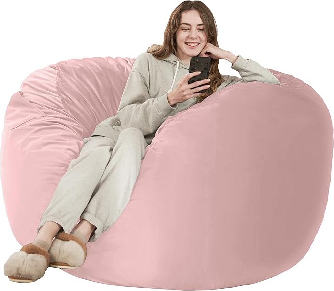HABUTWAY Bean Bag Chair: Giant 5' Memory Foam Furniture Bean Bag Chairs by HABUTWAYMakeYourLifeComfortable