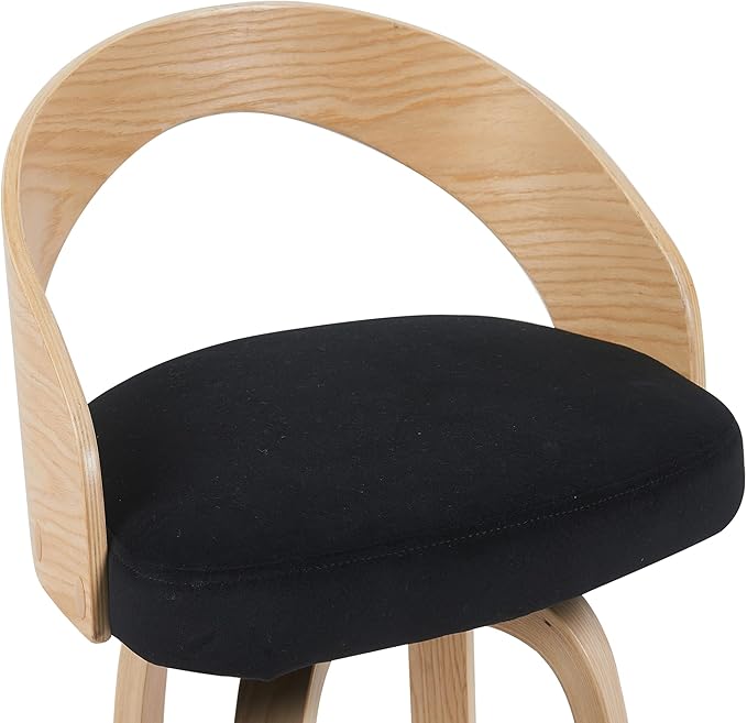 Armen Living Sonia Modern Swivel Bar Height Stool - Image 5