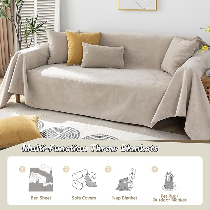 STACYPIK Waterproof Anti-Cat Scratch Couch Covers, Non-Slip Couch Covers - Image 6