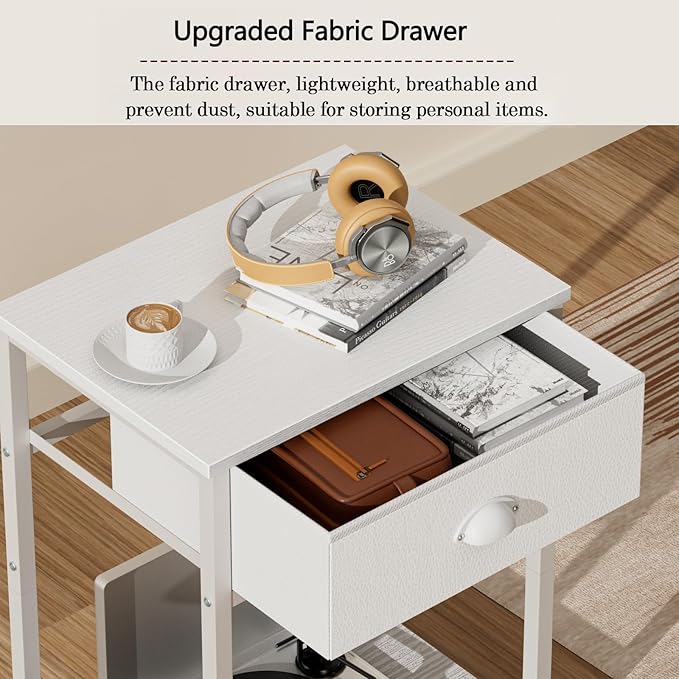 Furologee White Nightstand - Image 7