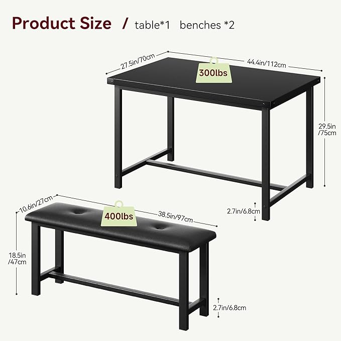 Dining Table Set for 4, Kitchen Table - Image 6