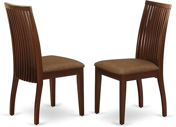 East West Furniture HBIP5-MAH-C 5 Piece Dinette Set - Image 4