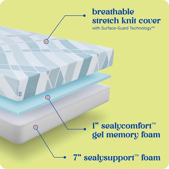 Sealy Dreamlife 8” Foam Mattress-in-a-Box, SealyComfort Gel Memory Foam - Image 5