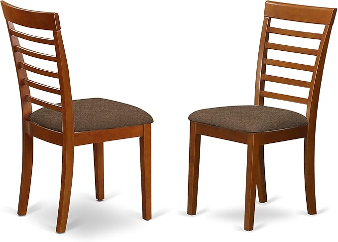 East West Furniture MILA3-SBR-C 3 Piece Dining Room Table Set Contains a - Image 6