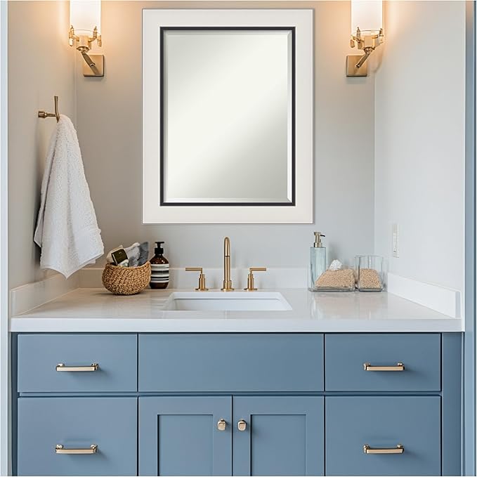 Amanti Art Silver Bathroom Mirror - Image 6