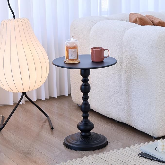 Chic Vintage Round Side Table - Image 3