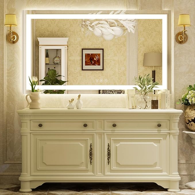 55'' x 30'' LED Bathroom Mirror - Image 2