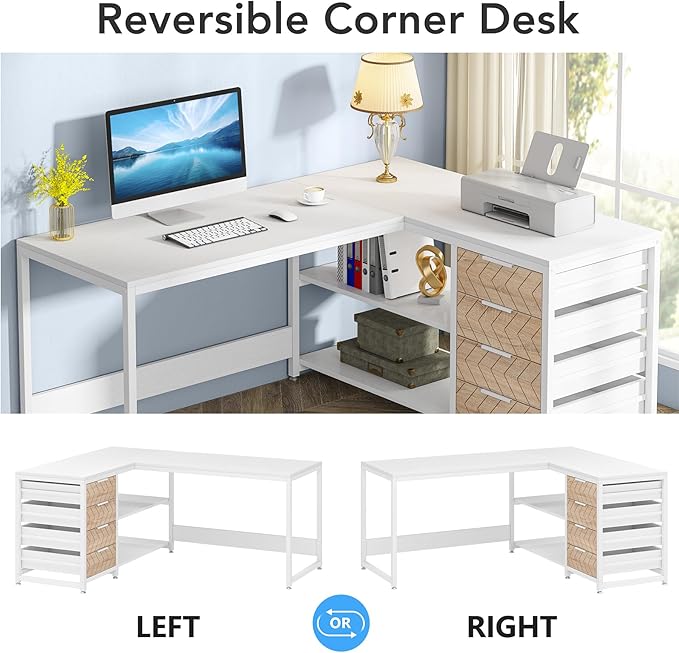 Tribesigns L Shaped Computer Desk - Image 6