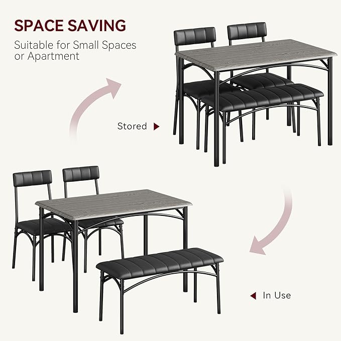 Garvee Dining Table Set for 4, Kitchen Table - Image 7