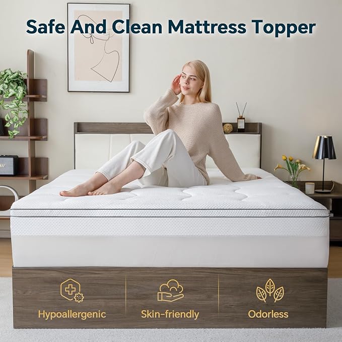 4 Inch Memory Foam Mattress Topper Full Size - Image 6
