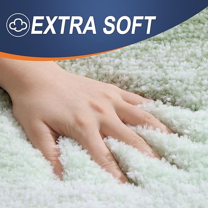 OLANLY Bathroom Runner Rugs 54x24, Extra Soft Absorbent Microfiber Bath Rugs - Image 2