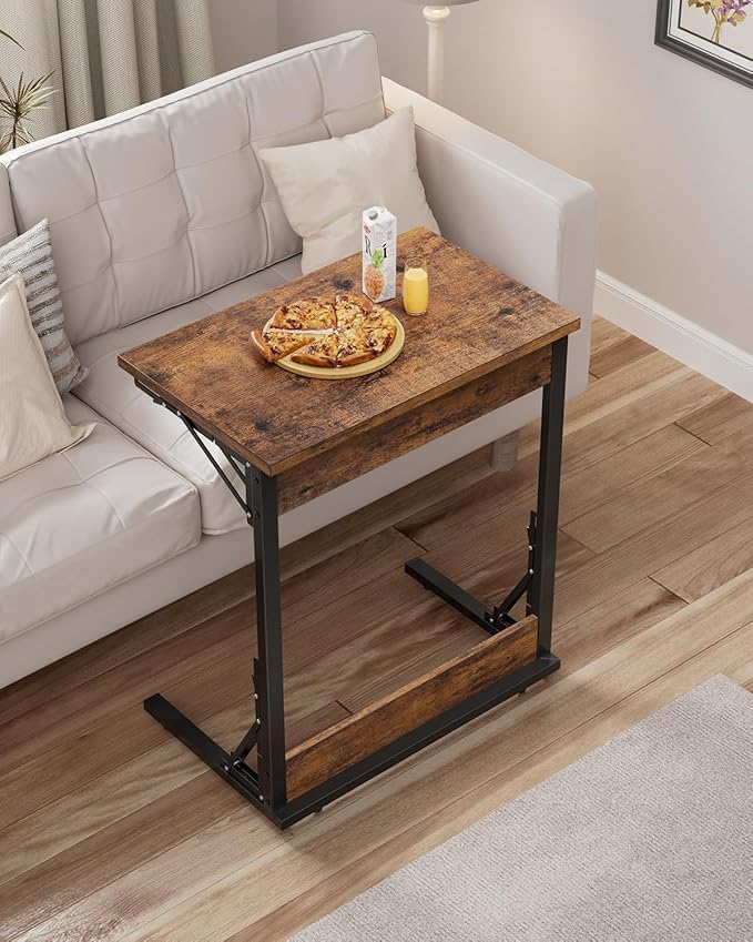 Tatub Folding TV Tray Table Set of 2, Small Sofa-Side Laptop Desk - Image 2
