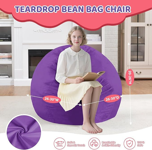 2FT Bean Bag Chair, Comfy Bean Bag Chairs - Image 2