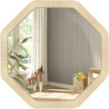 ULIKE Rattan Mirror for Wall, Bathroom 30 Inch Rustic Farmhouse Wall Decor by ULIKE
