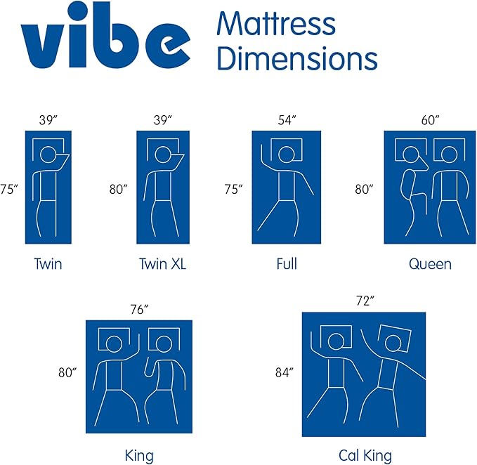 Vibe Gel Memory Foam Mattress, Fiberglass Free, 12-Inch CertiPUR-US Certified - Image 2