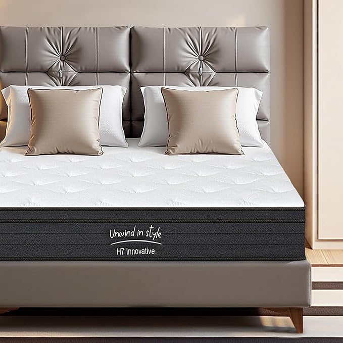 Full Size Mattress, 12 Inch 5-Zone Pocket Spring Hybrid Mattress - Image 2