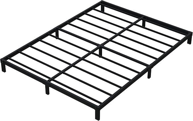 7 Inch Queen Bed Frame No Box Spring Need, Low Profile Metal Platform Bed Frame - Image 9