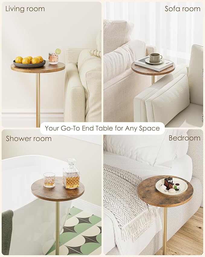 Masupu Drink Table, Round Side Table - Image 6