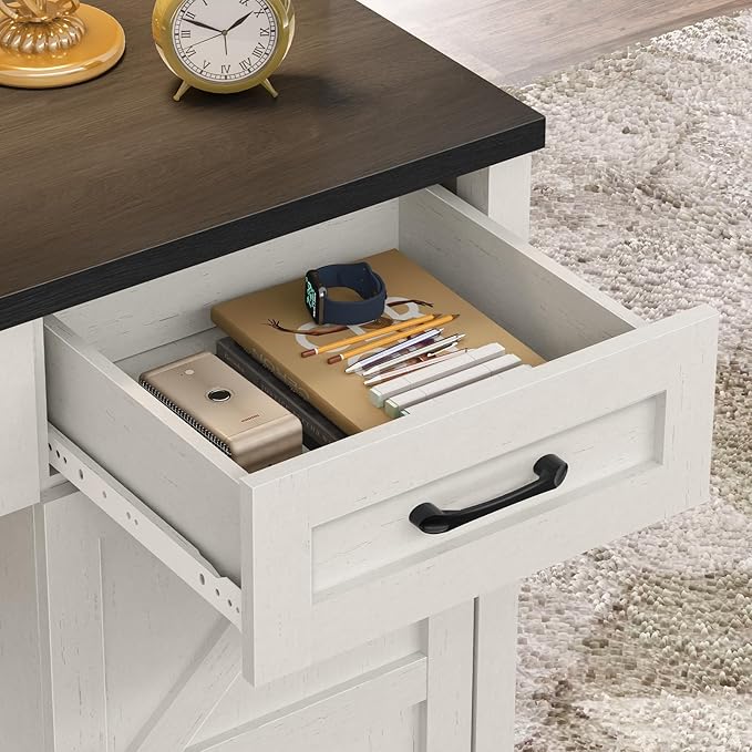 67''H Farmhouse Executive Desk - Image 6