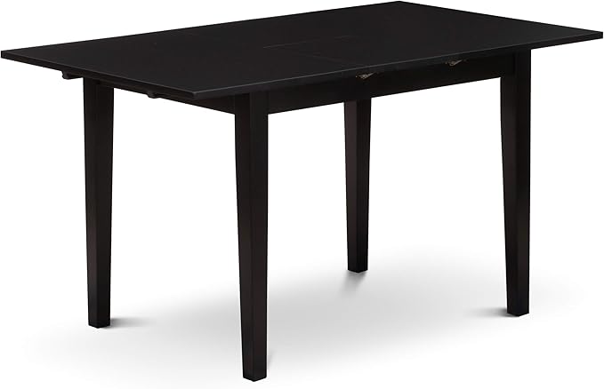 East West Furniture NOCE5-BLK-21 5 Piece Kitchen Table Set - Image 3