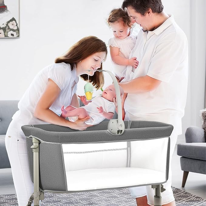 RONBEI Baby Basinet Bedside Sleeper, Infant Bedside Bassinet Bedside Crib - Image 7