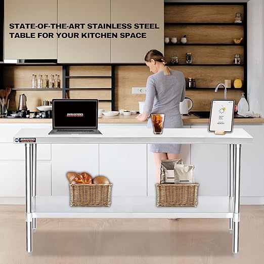 DuraSteel 24x72 Stainless Steel Work Table - Image 7