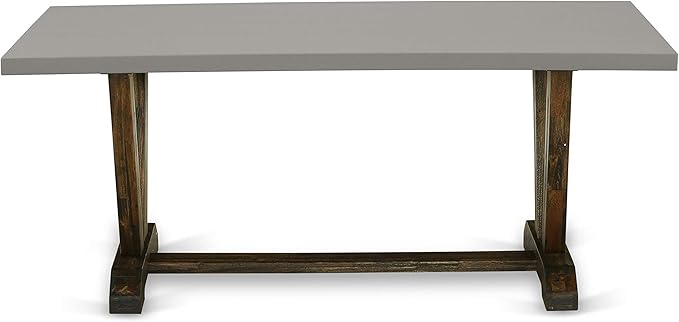 East West Furniture V797VE703-9 9 Piece Dining Room Table Set Includes a - Image 5
