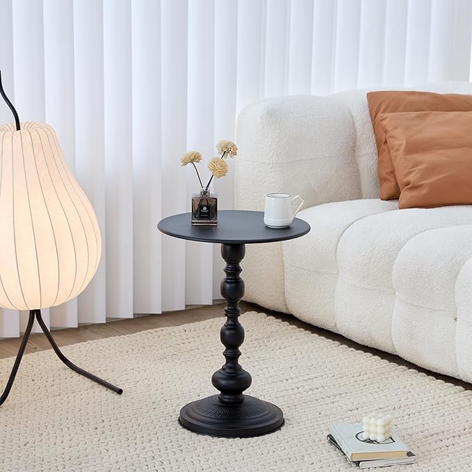 Chic Vintage Round Side Table - Image 6