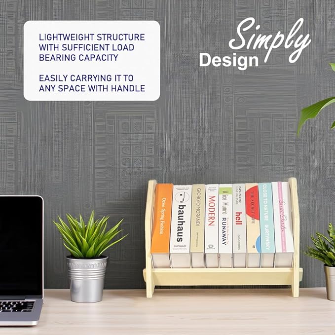 2 Pack Desktop Bookshelf, Stackable Book Organizer - Image 6