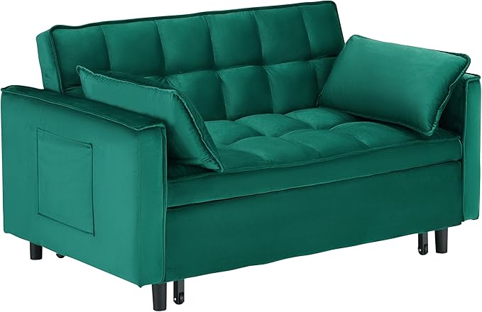 Ball & Cast Convertible Sofa Bed, Pull Out Loveseat Sleeper Sofa, Convertible - Image 11