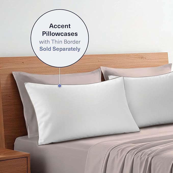 Kickoff Viscose Bamboo Sheets Twin XL Size 3-pc 100% Organic Bamboo Viscose Bed - Image 9