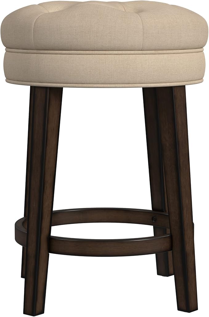 Hillsdale Krauss Backless Swivel Counter Stool, Charcoal Gray Finish - Image 9