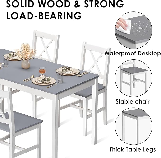 sogesfurniture 42.5''Dining Table Set - Image 4