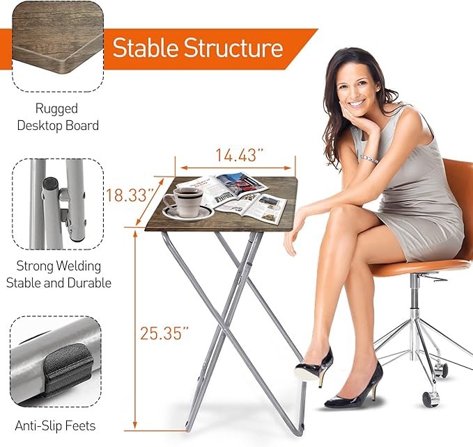 Garden 4 you TV Tray Table TV Dinner Tray - Image 3